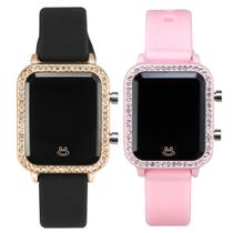 Kit relógio feminino digital led exclusivo original envio - Orizom
