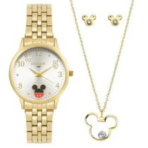 Kit Relógio Feminino Disney Mickey Condor CO2035NHE/K4K Dourado Kit Relógio Feminino Disney Mickey Condor CO2035NHE/K4K Dourado