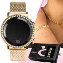 Kit relógio feminino exclusivo premium original garantia - Orizom