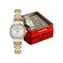 Kit Relógio Feminino Mondaine Bicolor Bicolor 50m 99918LPMKBE3K1