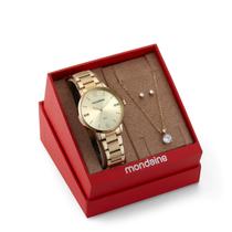 Kit Relogio Feminino Mondaine Dourado Colar Brincos Original 32600lpmkde1k1 Kit Relogio Feminino Mondaine Dourado Colar Brincos Original 32600lpmkde1k1