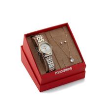 Kit Relógio Feminino Mondaine Prata 32608LPMKBE3K1 Kit Relógio Feminino Mondaine Prata 32608LPMKBE3K1