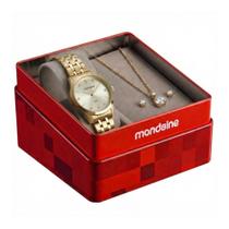 Kit Relógio Feminino Mondaine Quartz 99914LPMKDE1K1 Dourado Kit Relógio Feminino Mondaine Quartz 99914LPMKDE1K1 Dourado