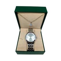 Kit Relógio Feminino Tuguir Analógico TG148 - Prata com Brinde