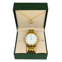 Kit Relógio Feminino Tuguir Analógico W2124-tu - Dourado