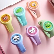 Kit Relógio Infantil Com Repelente De Mosquito E Luz Led Para Bebês e Crianças