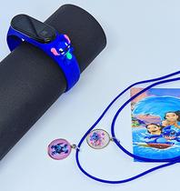 Kit Relógio Infantil Digital Led Silicone Desenho Lilo e Stitch 3D + Colares Cordão Duplo Amizades Best Friends Presente Kit Relógio Infantil Digital Led Silicone Desenho Lilo e Stitch 3D + Colares Cordão Duplo Amizades Best Friends Presente
