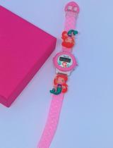 Kit Relógio Infantil Digital Menina Desenho Animado Disney Sereia Unicórnio + Conjunto Colar e Pulseira Anel Miçangas Kit Relógio Infantil Digital Menina Desenho Animado Disney Sereia Unicórnio + Conjunto Colar e Pulseira Anel Miçangas