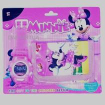 Kit Relógio Infantil Digital Silicone+ Carteira Personagens Minnie Homem Aranha Frozen Homem Ferro Lol Disney Pony Carro - LVO