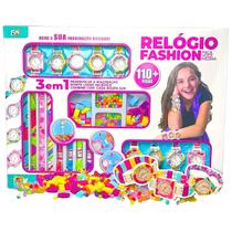 kit relogio infantil fashion monta do seu jeito e desmonta brinquedo para menina presente colorido
