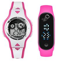 Kit Relogio Infantil qualidade premium bracelete presente