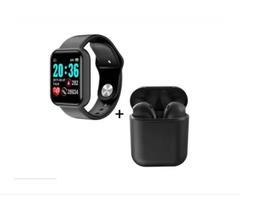 Kit Relogio Inteligente Smart watch D20 + Fone inPods 12 Bluetooth - Smart bracelet
