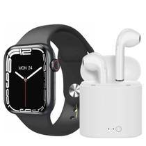 Kit Relógio inteligente smartwatch faz ligações, troca foto + Fone sem fio Bluetooth