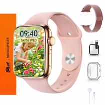 Kit Relógio Inteligente Smartwatch W59 Mini Pro Microwear 41mm Feminino Masculino Pulsos Finos Nova Versão 2026 Pulseira Metal Película Case Kit Relógio Inteligente Smartwatch W59 Mini Pro Microwear 41mm Feminino Masculino Pulsos Finos Nova Versão 2026 Pulseira Metal Película Case