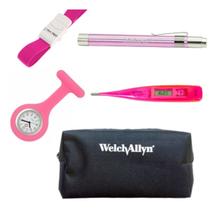 Kit Relogio Lapela, Garrote, Lanterna Bioland, Termometro Axilar Digital E Estojo - 5 Peças Kit Relogio Lapela, Garrote, Lanterna Bioland, Termometro Axilar Digital E Estojo - 5 Peças