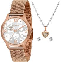 Kit Relógio Lince Feminino Colar e Brincos LRR4724LKP62S2RX Kit Relógio Lince Feminino Colar e Brincos LRR4724LKP62S2RX