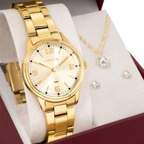 Kit Relógio Lince Feminino com Colar e Brincos LRGM026L32KBQEC2KX