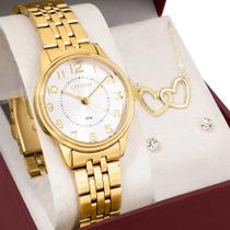 Kit Relógio Lince Feminino com Colar e Brincos LRGM027L32KBQHS2KX Kit Relógio Lince Feminino com Colar e Brincos LRGM027L32KBQHS2KX