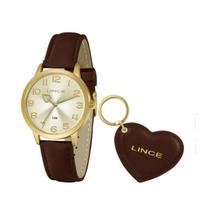 Kit Relogio Lince Feminino Lrc4671l Kn26 Dourado Marrom Luxo Kit Relogio Lince Feminino Lrc4671l Kn26 Dourado Marrom Luxo