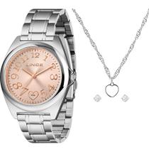 Kit Relógio Lince Feminino Prata LRMM051L38 K0HPR2SX
