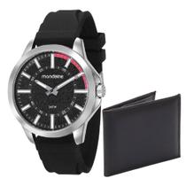 Kit Relógio Masculino Silicone Mondaine 99343G0MVNI1 Original Garantia Nfe