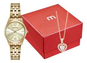 Kit Relógio Mondaine Feminino Analógico 32606lpmkde1k1