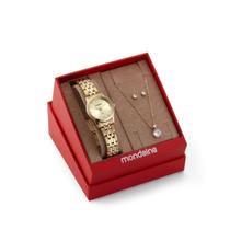 Kit Relógio Mondaine Feminino Analógico 32606Lpmkde1K1