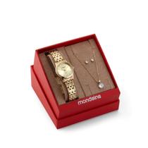 Kit Relógio Mondaine Feminino Analógico 32606LPMKDE1K1