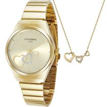 Kit Relógio Mondaine Feminino com Colar 32398LPMKDE1K1