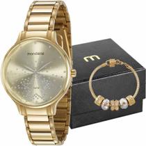 Kit Relógio Mondaine Feminino com Colar 53862LPMVDE2K2