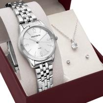 Kit Relógio Mondaine Feminino com Colar e Brincos 32720L0MKNE2K1