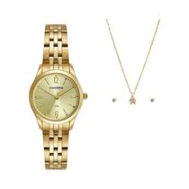 Kit Relógio Mondaine Feminino Com Colar e Brincos
