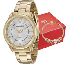 Kit Relógio Mondaine Feminino com Pulseira 76651LPMVDE1K4