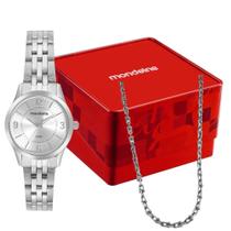 Kit Relógio Mondaine Feminino Prata 32728L0MVNE2K2