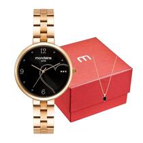 Kit Relógio Mondaine Feminino Romântico Coração com Dourado 32501LPMKDE1K1 Kit Relógio Mondaine Feminino Romântico Coração com Dourado 32501LPMKDE1K1