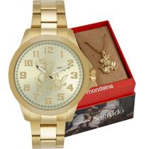 Kit Relógio Mondaine Masculino com cordão São Jorge 99754GPMVDE1K1 Kit Relógio Mondaine Masculino com cordão São Jorge 99754GPMVDE1K1
