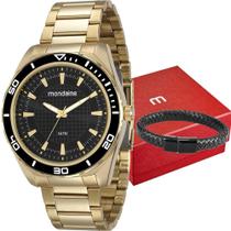 Kit Relógio Mondaine Masculino com Pulseira 53521GPMVDE3K5