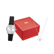 Kit Relógio Mondaine Prata Feminino 32793L0MKNH2K1