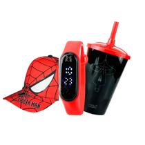 Kit Relógio Prova Água Digital + Copo Homem-Aranha Orizom