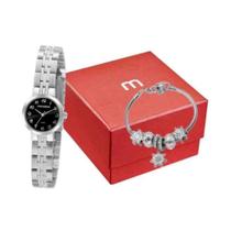 Kit Relógio+Pulseira Mondaine Prata Feminino 32391L0Mvne2K2