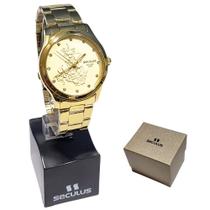 Kit Relógio Seculus Feminino Analógico São Jorge 35019LPSKDA1K1 Kit Relógio Seculus Feminino Analógico São Jorge 35019LPSKDA1K1