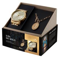 Kit Relógio Seculus Feminino Nossa Senhora das Graças 44039LPSKDA1K1 Kit Relógio Seculus Feminino Nossa Senhora das Graças 44039LPSKDA1K1
