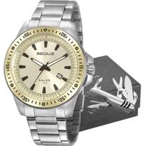 Kit Relógio Seculus Masculino Long Life com Canivete 20849G0SVNA2K3 Kit Relógio Seculus Masculino Long Life com Canivete 20849G0SVNA2K3