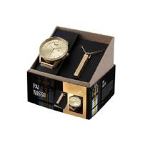 Kit relógio seculus pai nosso masculino 44041gpskda1