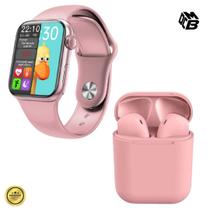 Kit Relógio Smartwatch Inteligente Hw12 Android iOS Bluetooth Fit + Fone inPods 12 Bluetooth - Smart Bracelet