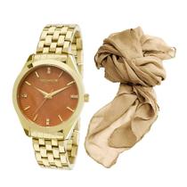 Kit Relógio Technos Feminino Elegance Com Lenço 2036lov/K4m