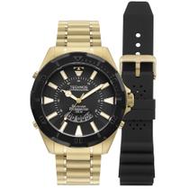Kit Relógio Technos Masculino Skydiver Dourado WT2050AU/T1P