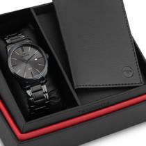 Kit Relógio Technos Masculino Steel Azul 2115UBT/K1F