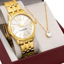 Kit Relógio Tuguir Feminino com Colar TG35014 Kit Relógio Tuguir Feminino com Colar TG35014