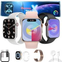Kit Relogio Watch X Smartwatch Lançamento Microwear Ilha Dinamina ChatGpt IA Nfc Android iOS Gps